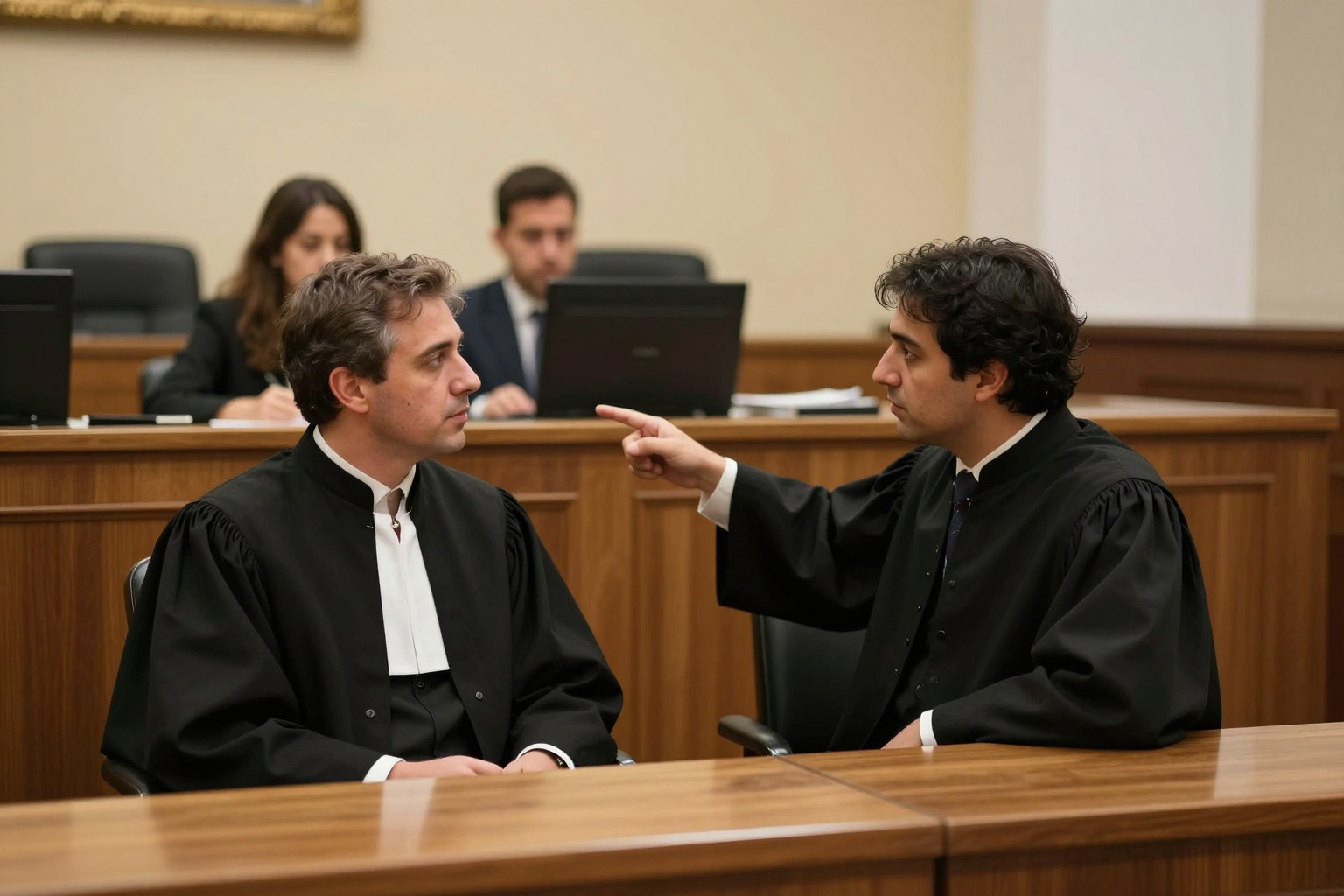 Administrador de fincas revisando documentación para reclamación judicial de cuotas impagadas en comunidad de propietarios